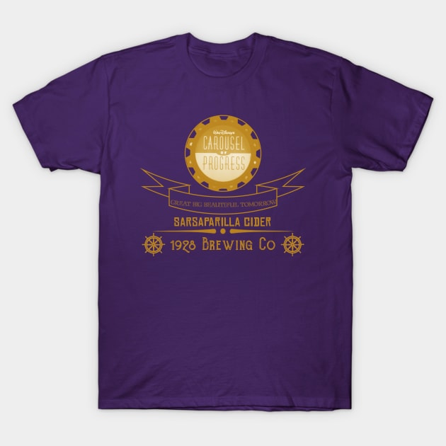 Carousel of Progress Cider T-Shirt by GraceyManor